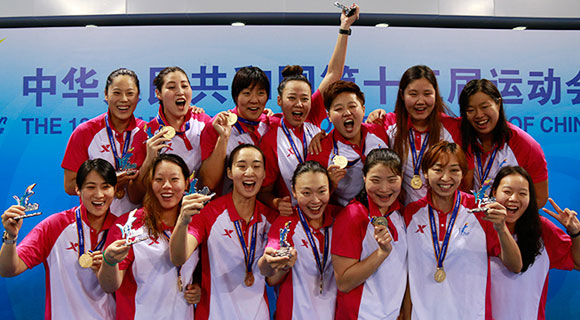 第十三屆全運會女子水球決賽落幕 天津隊奪冠
