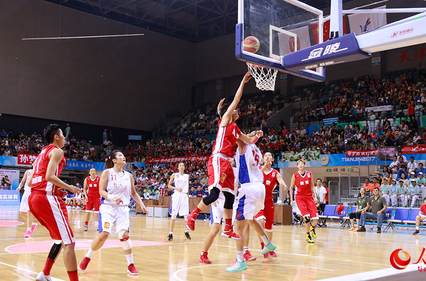 第13届全运会女篮成年组决赛 广东队逆袭解放