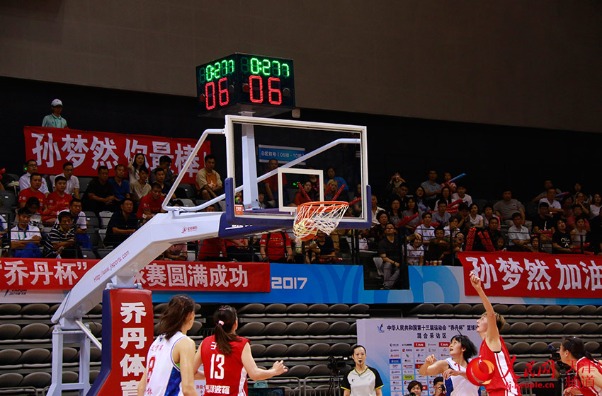 第13届全运会女篮成年组决赛 广东队逆袭解放