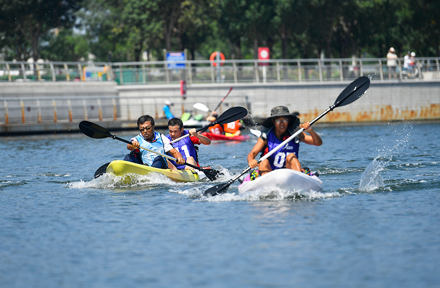2023环中国天海风桨板皮划艇赛举行。贾磊摄