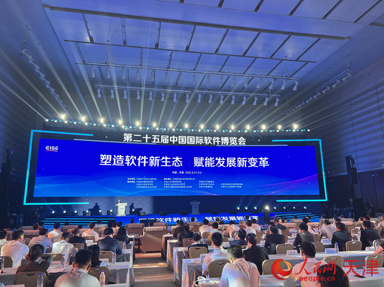 第二十五屆中國國際軟件博覽會現場。人民網記者 孫翼飛攝