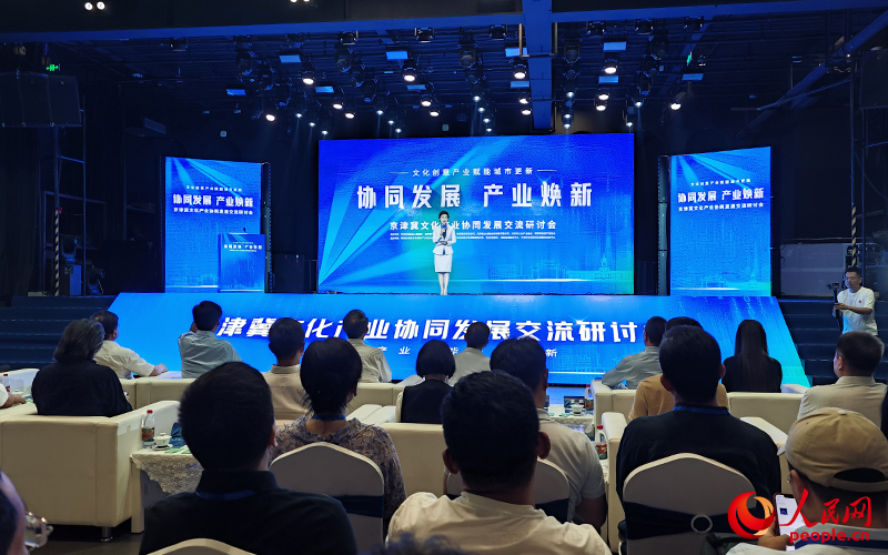 “京津冀文化产业协同发展交流研讨会暨河海津韵文创产业发展联盟分享汇”在河东区举办。人民网记者 孙一凡摄