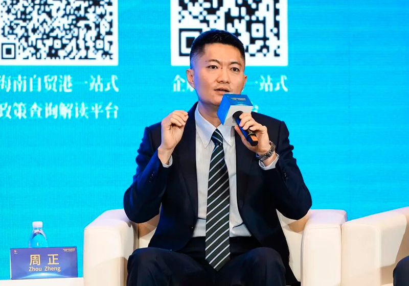 海南财政厅发言人就封关后税收新政答人民网记者问。海南省新闻办公室供图