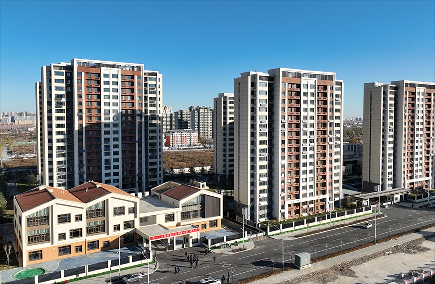 中国十七冶保定城中村改造项目南八里庄项目现场。主办方供图