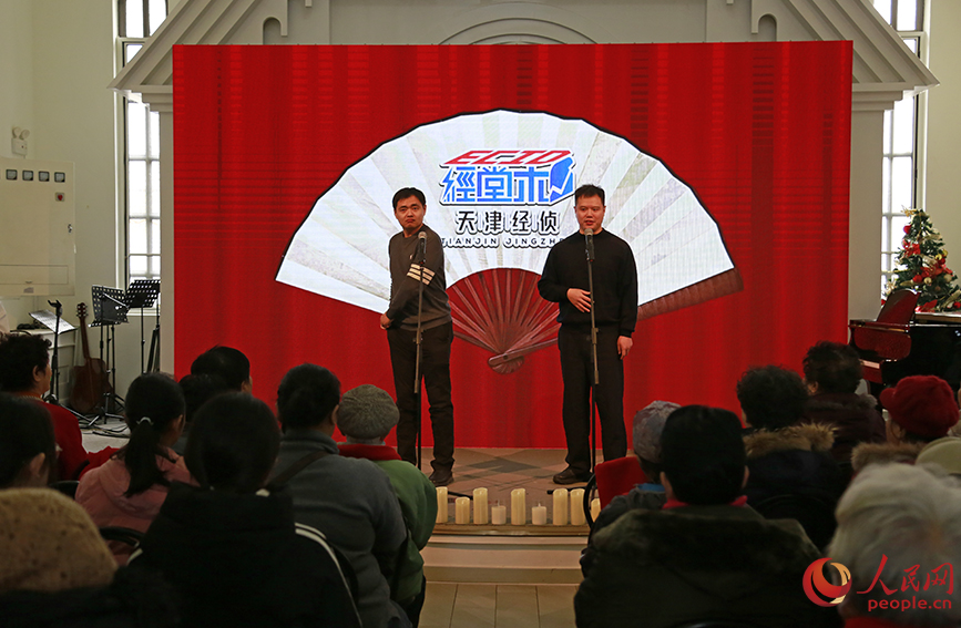 “‘经·彩’话防范，新春公益行”活动现场。人民网记者 崔新耀摄