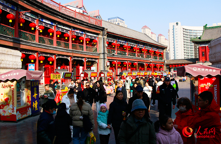 新春走基层丨速写天津古文化街新春潮