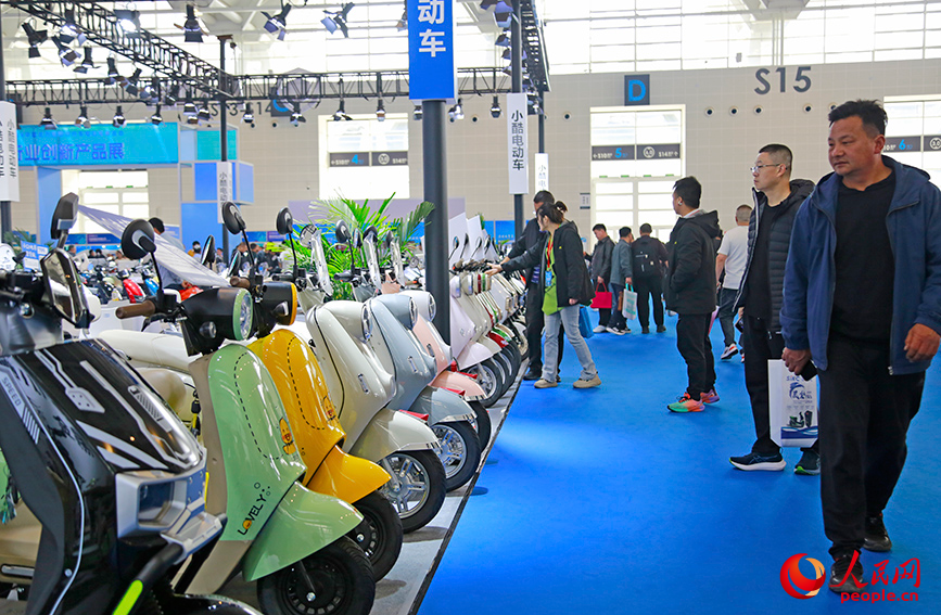 觀眾參觀展會。人民網記者 崔新耀攝