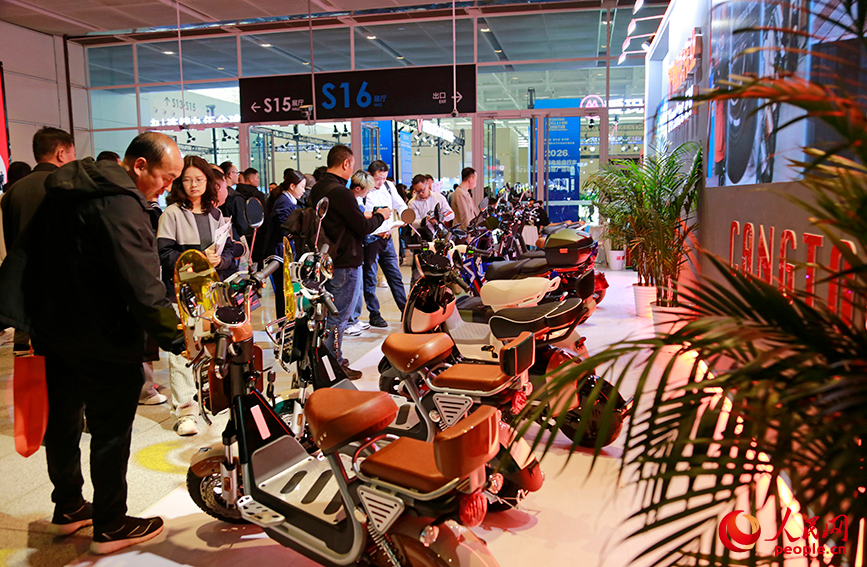 觀眾參觀展會。人民網記者 崔新耀攝