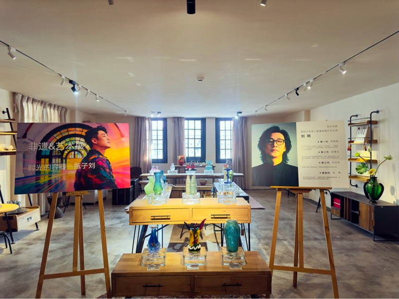 “瓶子劉”——“時光的容器”非遺藝術展亮相李吉甫舊宅。天津市文化和旅游局供圖