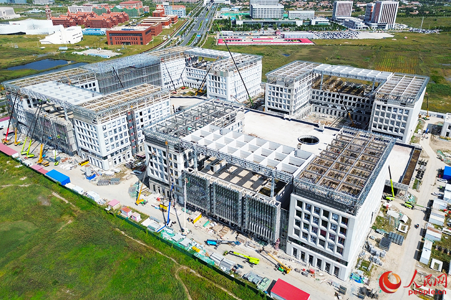 健研院项目建设正稳步推进。人民网记者 崔新耀摄