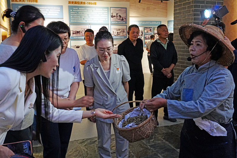 “東澱記憶”主題展館對外開放，觀眾在沉浸式實景課堂中追尋紅色足跡。西青區委宣傳部供圖